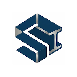 Símbolo maestro de STEELKER: La 'S' isométrica azul
